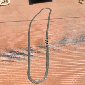 Simple silver necklace never  worn